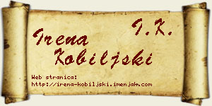 Irena Kobiljski vizit kartica